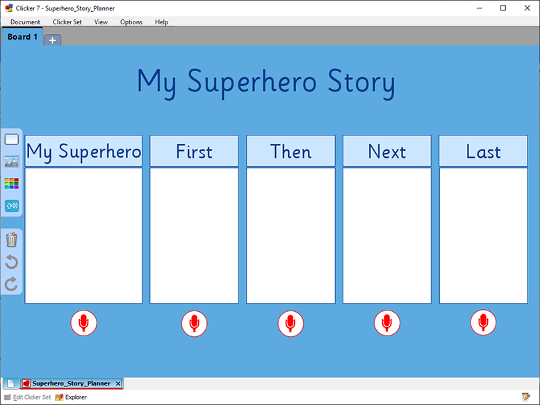 US Superhero Storyboard