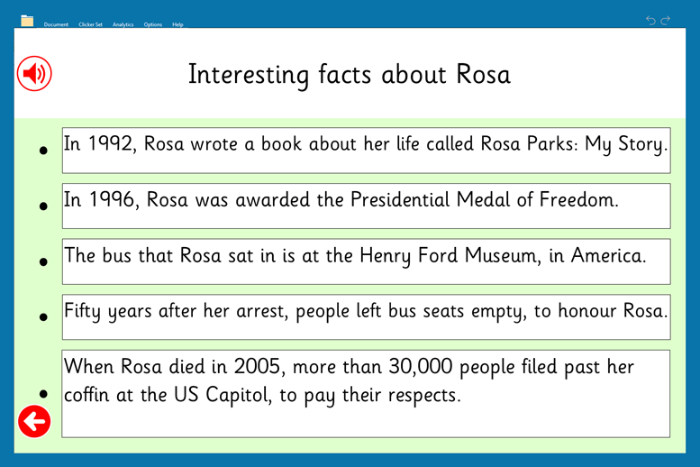 Black History Month (new images)_Rosa Parks fact file 2