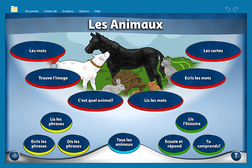Les animaux home page