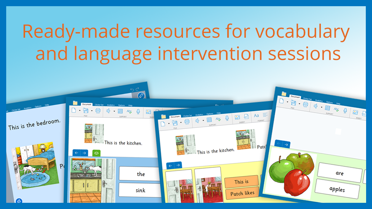 Ready-made resources for vocabulary and language