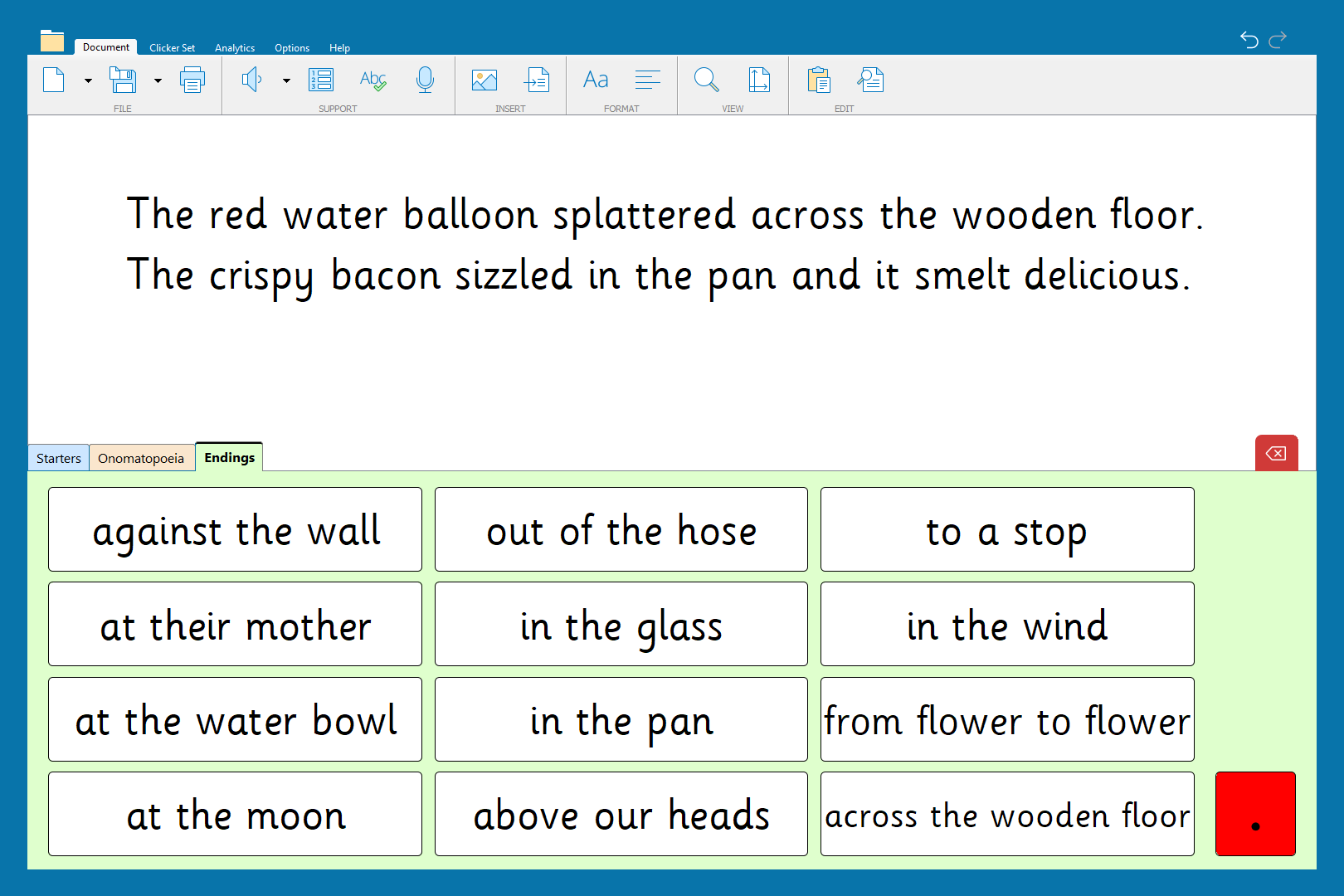 Teaching figurative language with Clicker-3