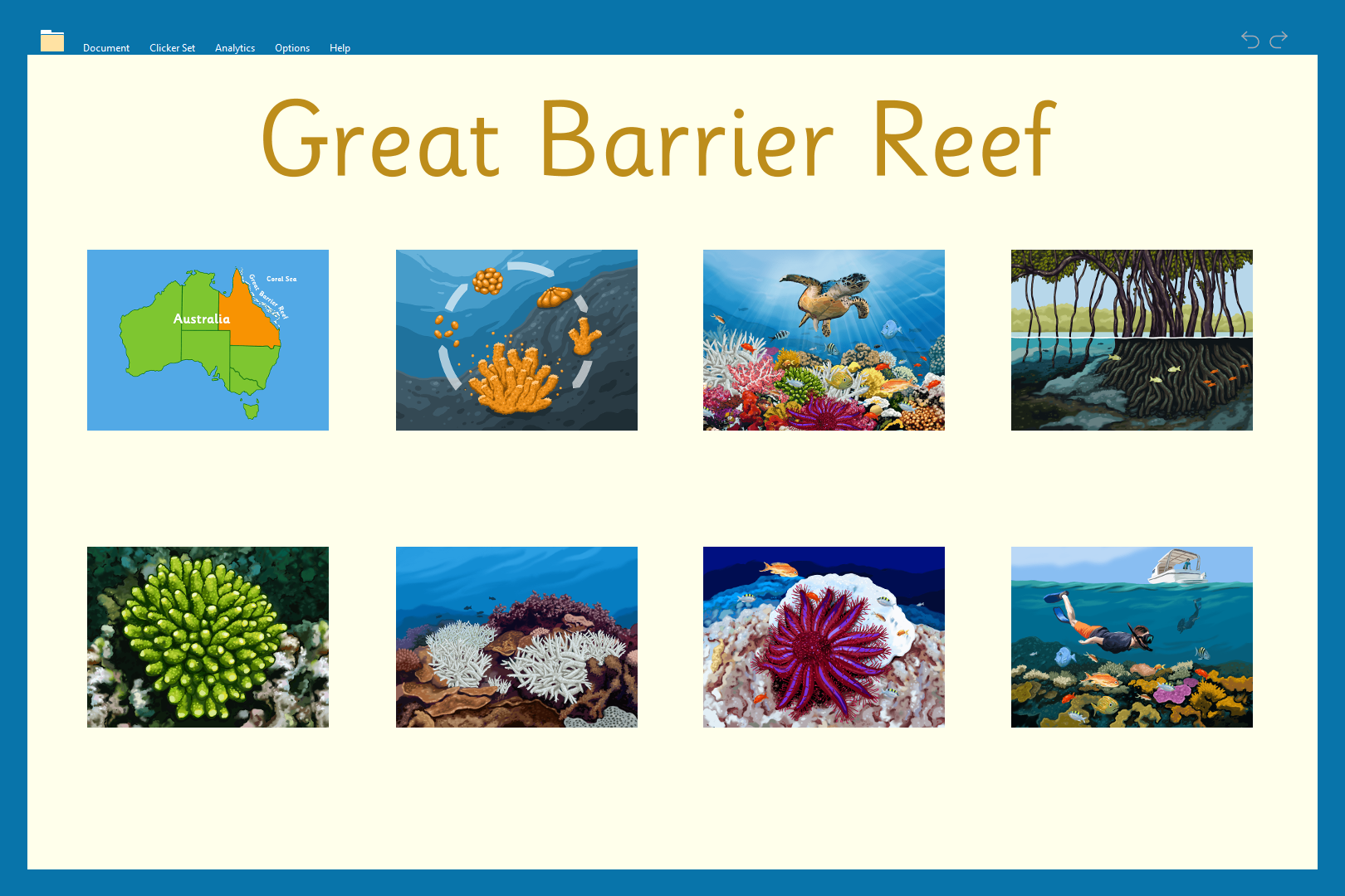 Discover the Great Barrier Reef through Clicker-3