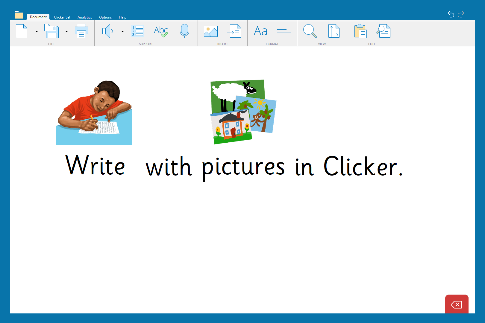 Supporting EAL pupils with pictures in Clicker-1