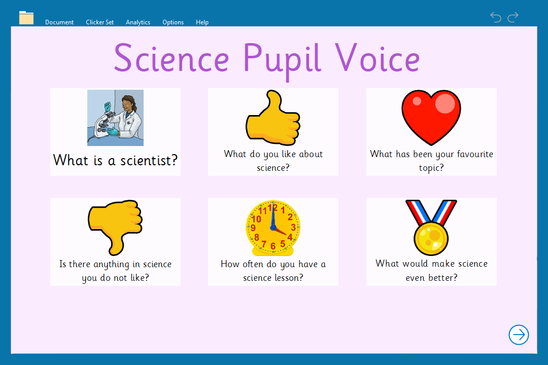 Science Pupil voice