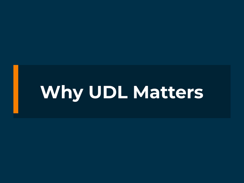 Why UDL matters - with Mark Surabian