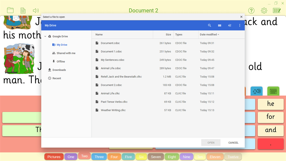 Clicker Connect for Chromebook Crick Software