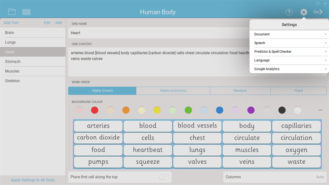 Clicker Docs for Chromebook Crick Software