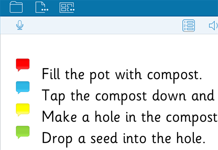Clicker Voice Notes Crick Software