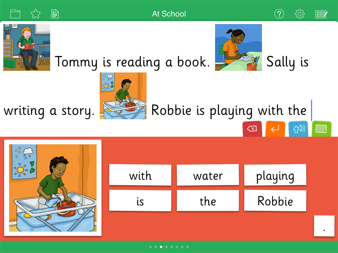 Build sentences the Clicker way