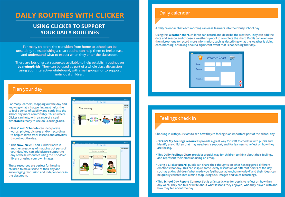Clicker and Early Learning Crick Software