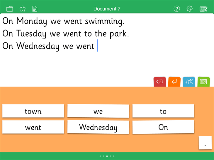 Clicker Sentences for iPad Crick Software
