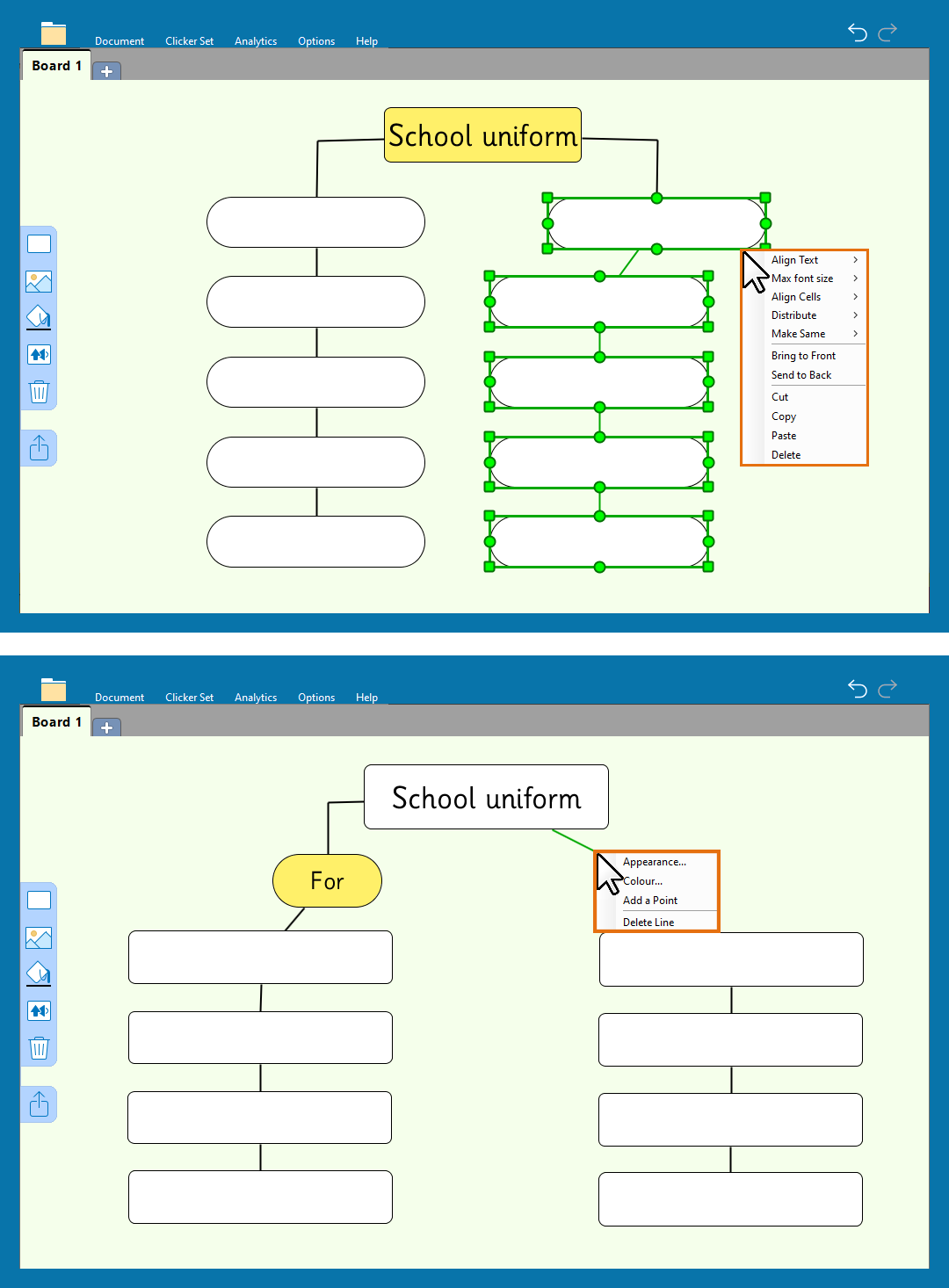 Clicker 8 Additional features of Clicker Board Crick Software