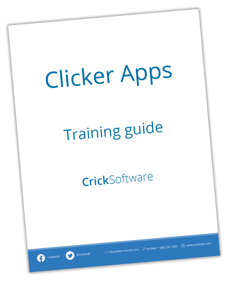 Clicker Apps training guide cover image